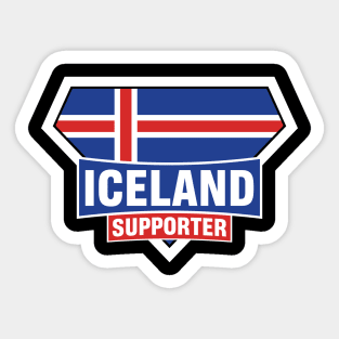 Iceland Super Flag Supporter Sticker